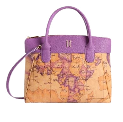 Alviero Martini 1A Classe Geo  Boungaville Borsa A Mano Con Tracolla Staccabile L LE75 9921 Col. 0261 Purple Bou