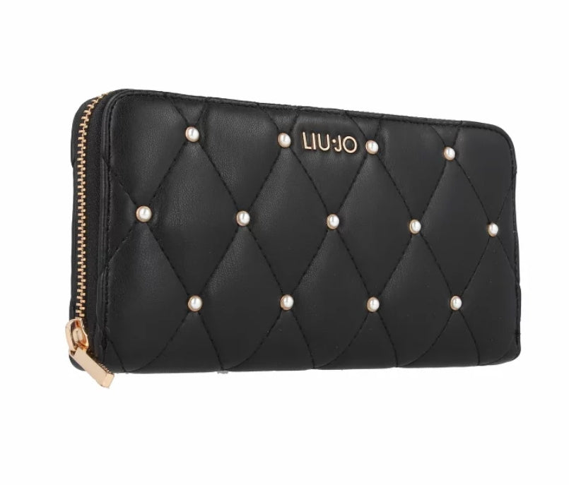 Liu Jo Portafoglio Astilbe ECS XL ZIP AROUND AF3362 E0041 Nero