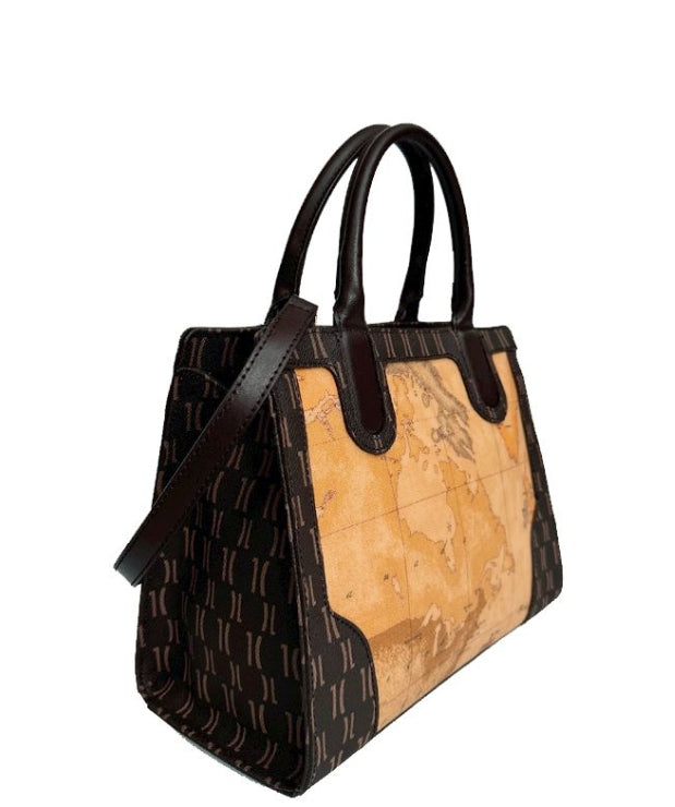 Alviero Martini 1A Classe Borsa A Mano C/Tracolla Enjoy Mix LM LB52 G614 Col 0504 Chocolate