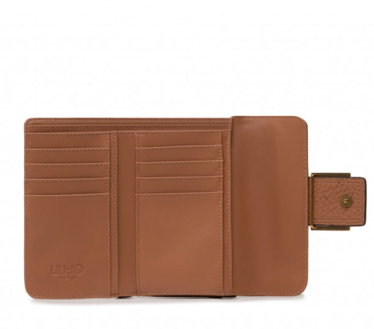 Liu Jo Portafoglio Donna ECS M Trifold ecosostenile NA2118 E0086 Caramello