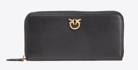 Pinko Portafoglio Ryder Zip Around  Black 100250 Vitello Seta