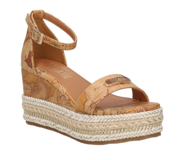 Alviero Martini 1A Classe Sandali Con Zeppa Z 1117 982 Geo Natural