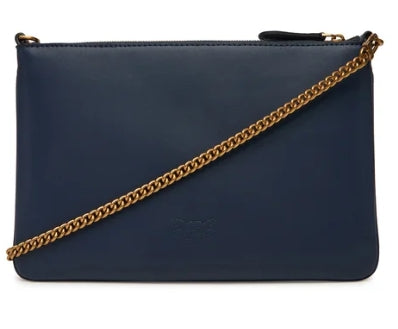 Pinko Flat Classic Blu Indaco Pelle
