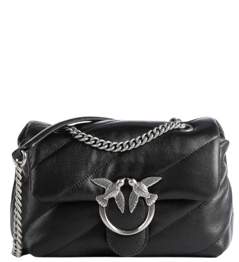 Pinko Love Puff Mini Pelle Black