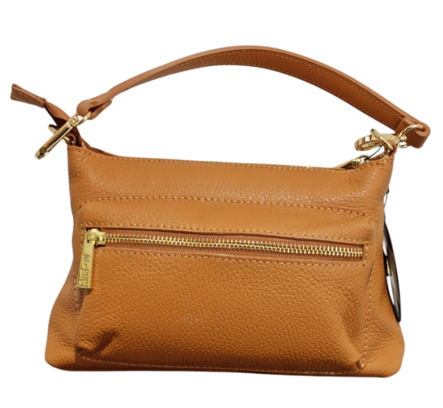 M Brc - Massimo Braccialini Borsa  In Pelle  Linea Voyager C130 Cognac