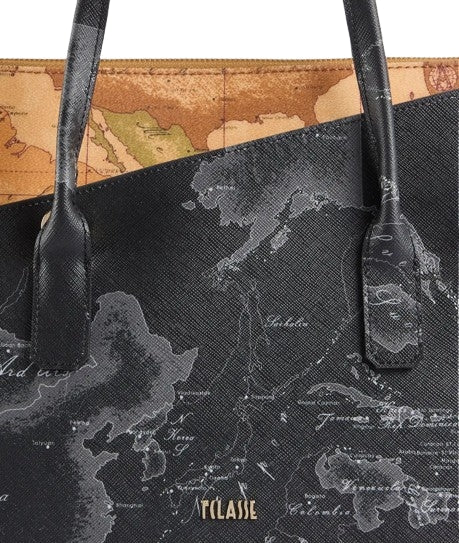 Alviero Martini 1A Classe Borsa Illusion Geo borsa a mano Geo Mix LM LG80 MIXG Col 0001 Black
