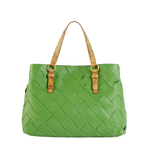 Alviero Martini 1A Classe Borsa A Mano LC46 I630 Verde Bali