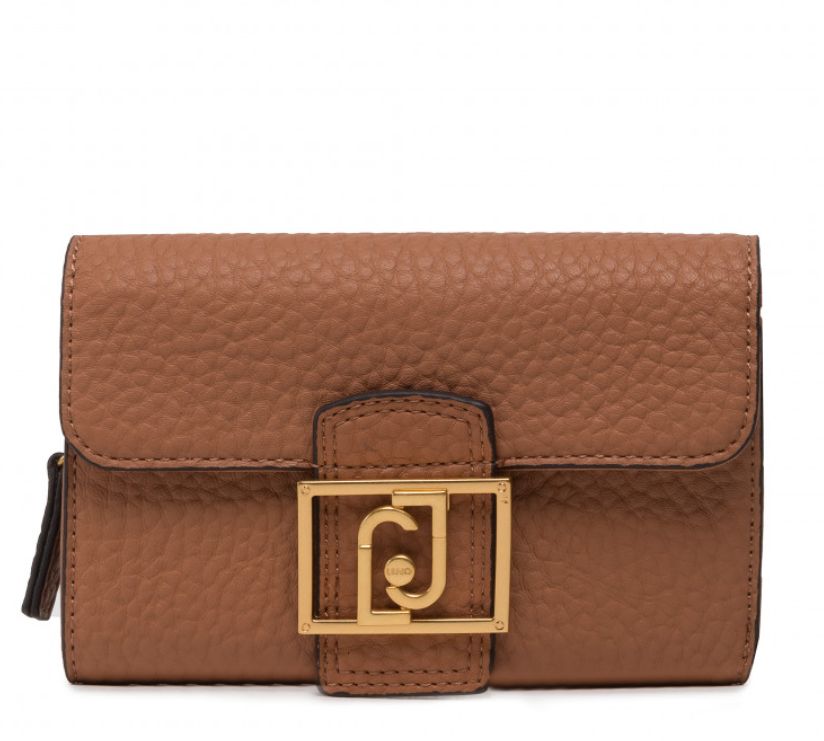Liu Jo Portafoglio Donna ECS M Trifold ecosostenile NA2118 E0086 Caramello