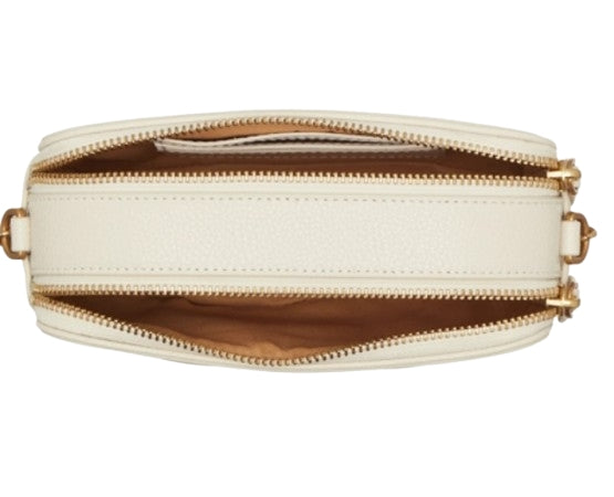 Pinko Carrie Camera Case White  Pelle Bottolata