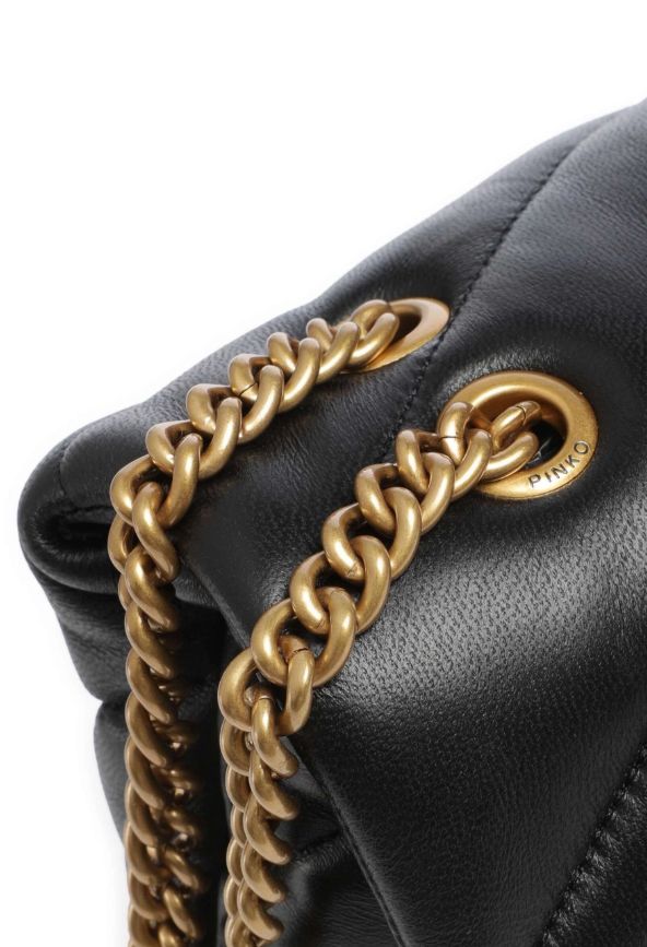 Pinko Borsa Puff Mini New Buckle Nappa PLTT 107057 Nero
