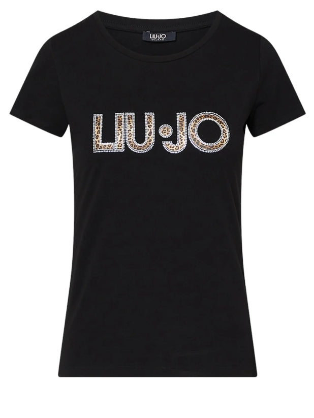 Liu Jo T-shirt   ECS VA6169JS003 COL Y9908 Nero Animalier TG L