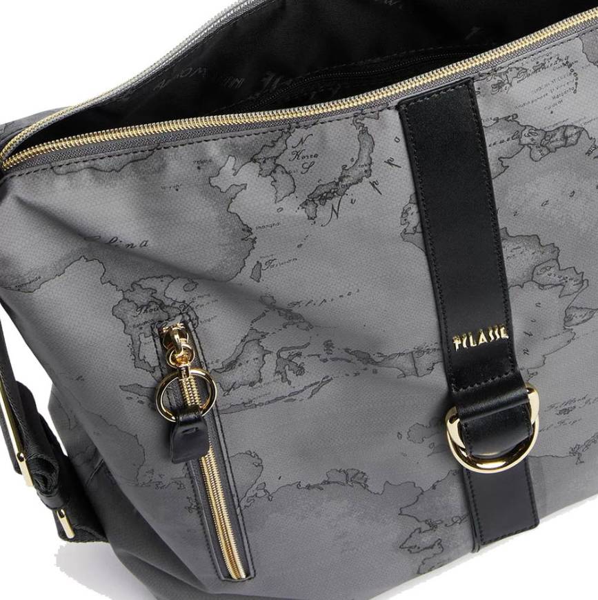 Alviero Martini 1a Classe Social Soft Sottospalla Doppia Portabilità L LA91 9449 Col 0030 Dark Grey