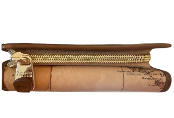 Alviero Martini 1A Classe Portafoglio Bifolder Medio L PQ57 S578 Col. 0548 Chestnut