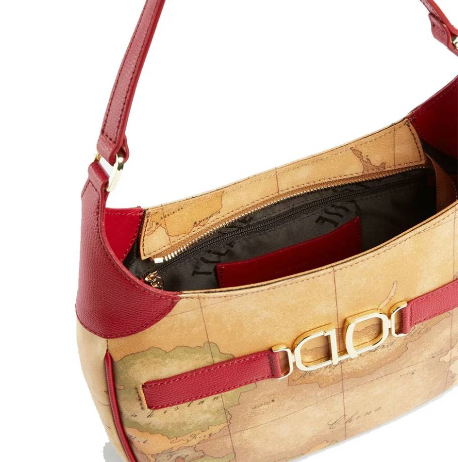 Alviero Martini 1A Classe Sottospalla Hobo Linea 3D LB04 G611 Col 0289 Rosso Lampone