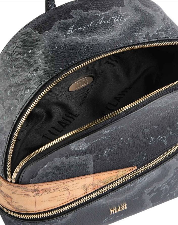 Alviero Martini 1A Classe Zaino Backpack Illusion Geo LG82 MIXG Col. 0001 Nero