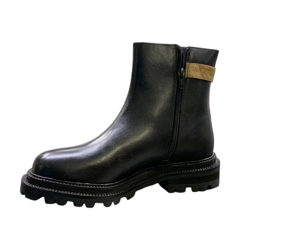 Alviero Martini Stivaletto In Pelle  Half Boot H50 Z 0929 578B Col 0001 Nero