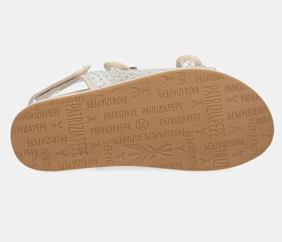 Patrizia Pepe Sandali Rete Strass PPJ338.0 Colore Offwhite
