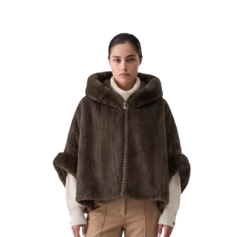 Liu Jo CAPPA FAKEFUR LASER 2F6051 T0300 Col. 00533 T.moro