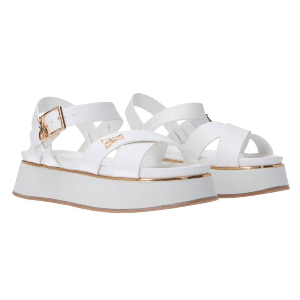 Patrizia Pepe sandali in pelle PPJ334.06 Colore bianco