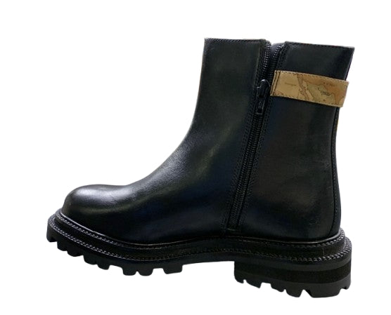 Alviero Martini Stivaletto In Pelle  Half Boot H50 Z 0929 578B Col 0001 Nero