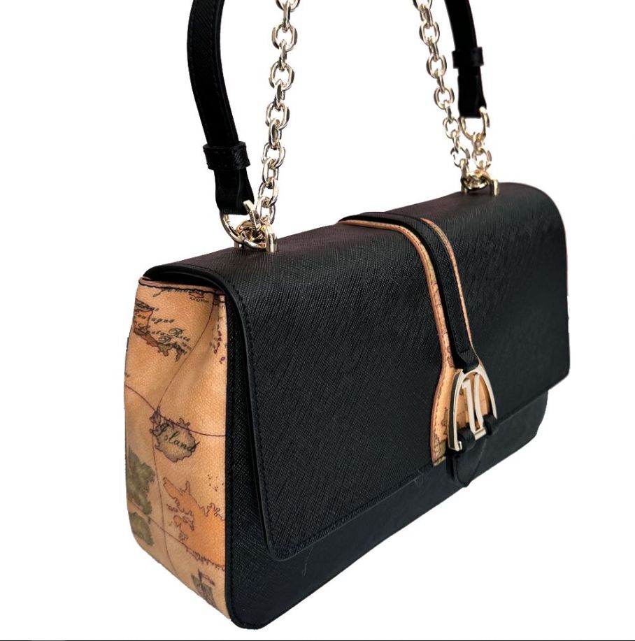 Alviero Martini 1A Classe Borsa a Tracolla L LD57 T407 Nera