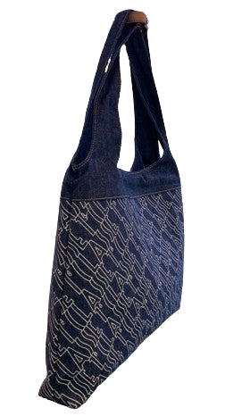 Alviero Martini 1A Classe Sottospalla Hobo LM LD03 9888 Col 0154 Blue Jeans