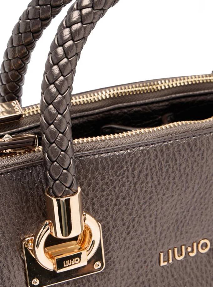 Borsa Liu Jo M Satchel Manh AF5008 E0027 Col. 04877 Moro Light Metal