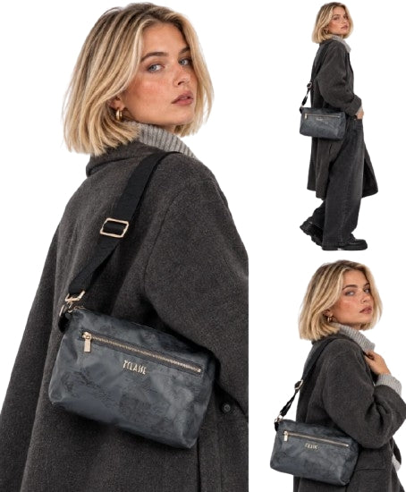 Alviero Martini 1a Classe Tracolla Soft LM LG57 9942 Col 0020 Charcoal Grigio Scuro