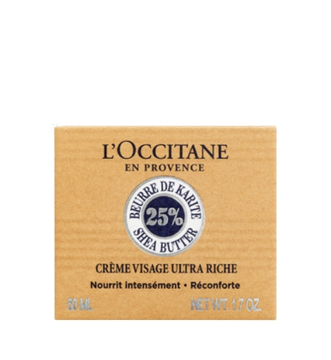 Crema Viso L'Occitane Burro Di Karite 25% Ultra Ricca 50 ml