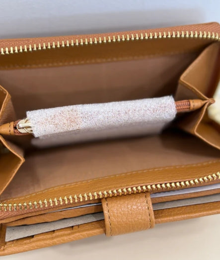 MBrc Portafoglio Donna Pelle C626 Cognac