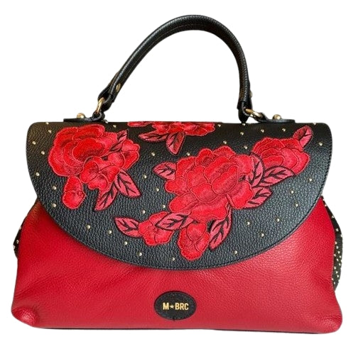 M BRC Massimo Braccialini Borsa In Pelle   Bolero T179 Nero Rosso