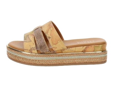 Alviero Martini 1A Classe Sandali Scalzati N 2185 0371 Geo Classic