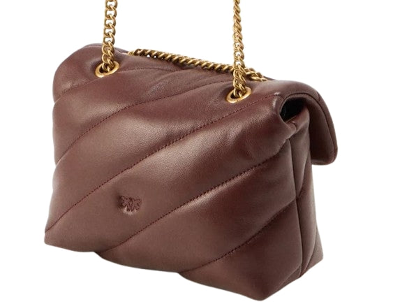 Pinko Borsa Love Puff Mini   Classic  In Pelle  Burgundy