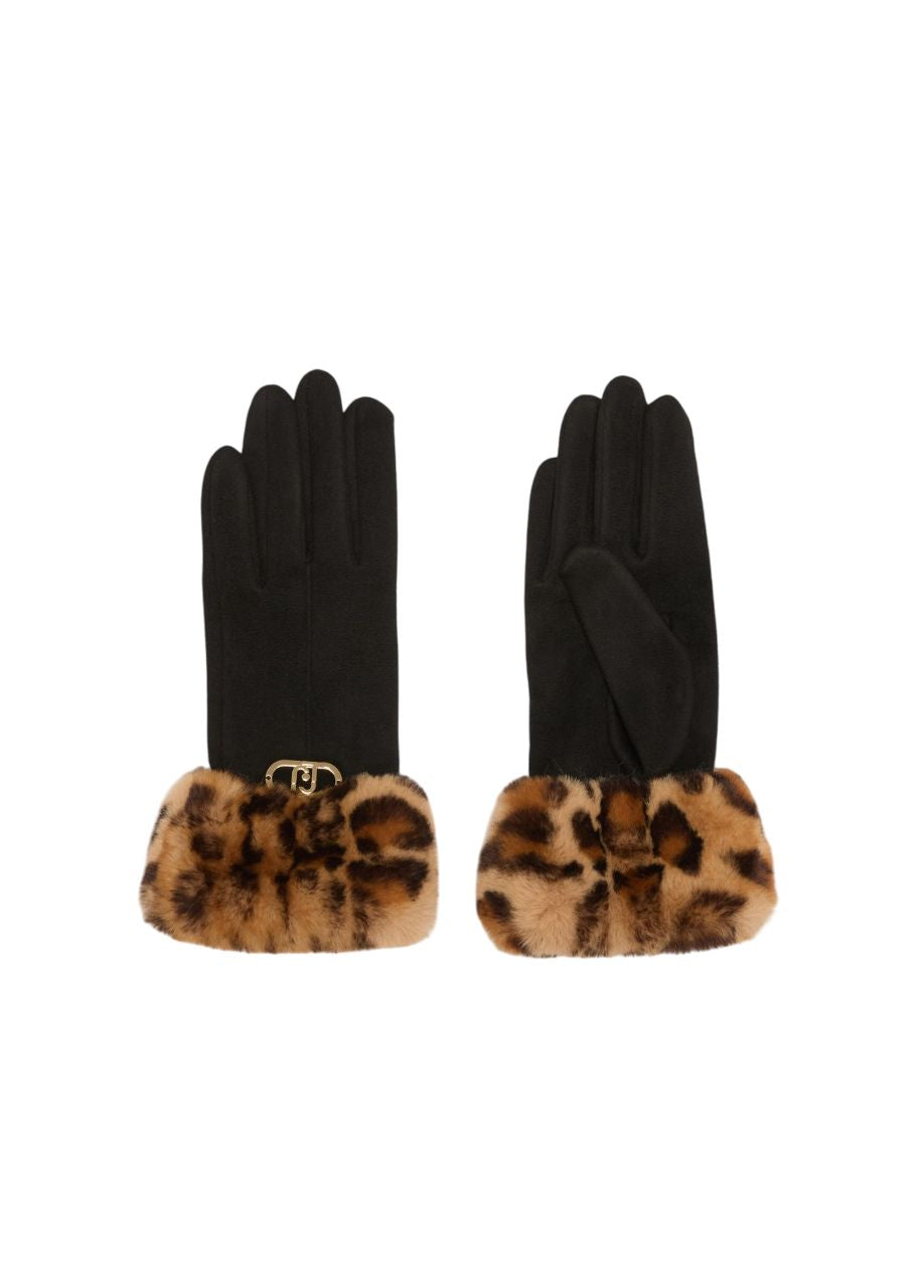 Liu Jo Guanti Effetto scamosciato animalier 2F5063T0300S19E1T