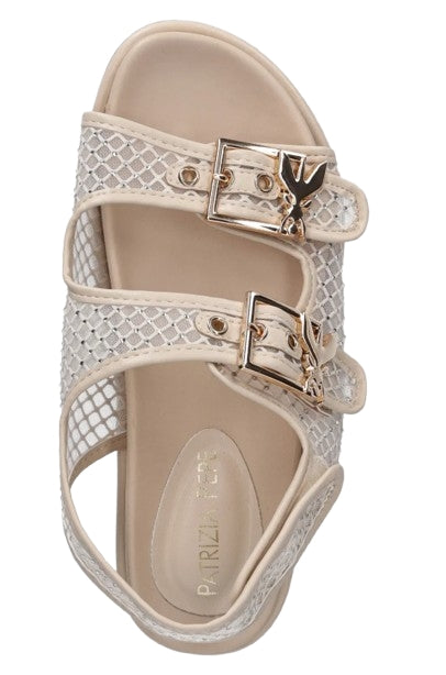 Patrizia Pepe Sandali Rete Strass PPJ338.0 Colore Offwhite