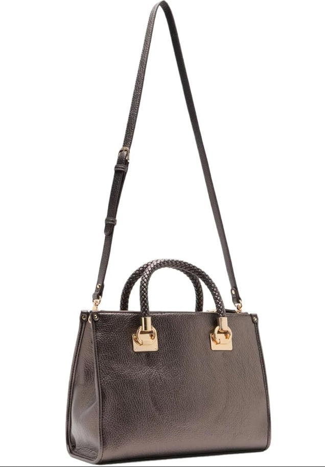 Borsa Liu Jo M Satchel Manh AF5008 E0027 Col. 04877 Moro Light Metal