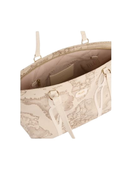 Alviero Martini 1A Classe  Shopper Geo Safari Soft Petals  L LE53 9427 Col. 0937 Raphia