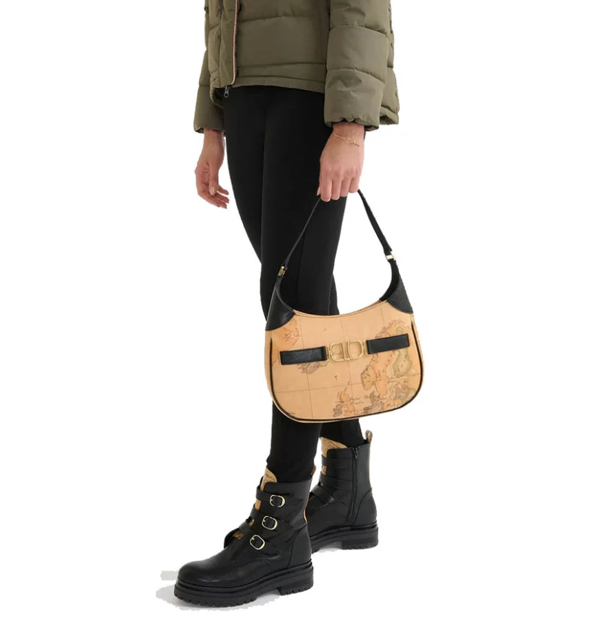 Alviero Martini 1A Classe Sottospalla Hobo Linea 3D LB04 G611 Col 0001 Nero
