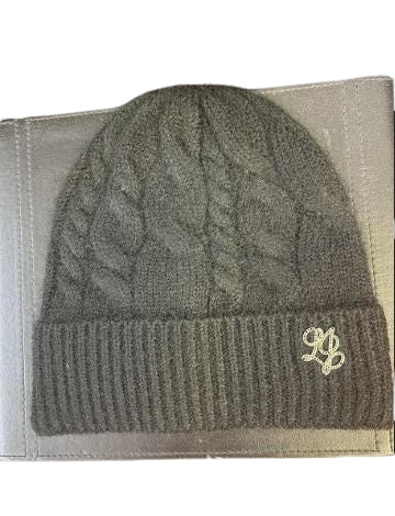 Liu Jo  Set  Beanie  con trecce logo metallo  2F6026 MA40S Col. 22222 nero