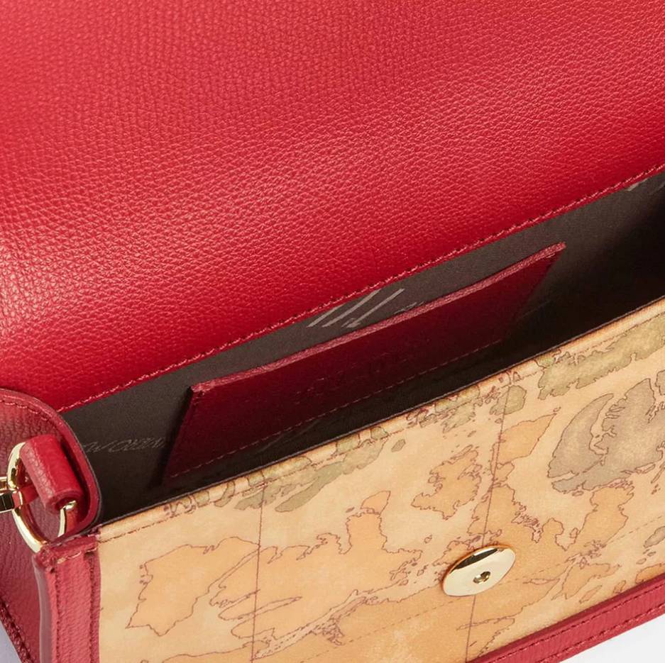 Alviero Martini 1A Classe Tracollina Con Patta Frame Bag LB10 M600 Col 0289 Rosso