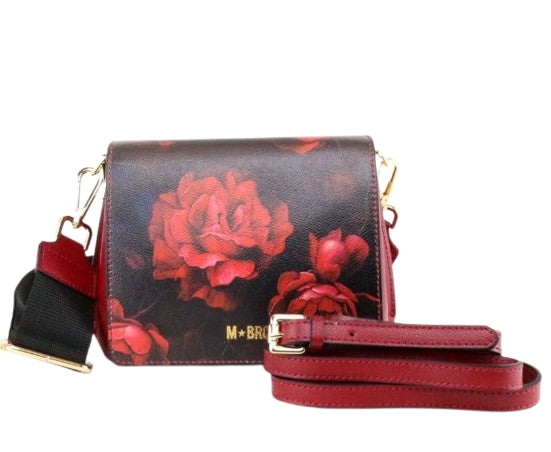 M BRC Borsa  a Tracolla  In Pelle Linea Palmellato T170 Colore Rosso