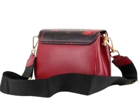 M BRC Borsa  a Tracolla  In Pelle Linea Palmellato T170 Colore Rosso
