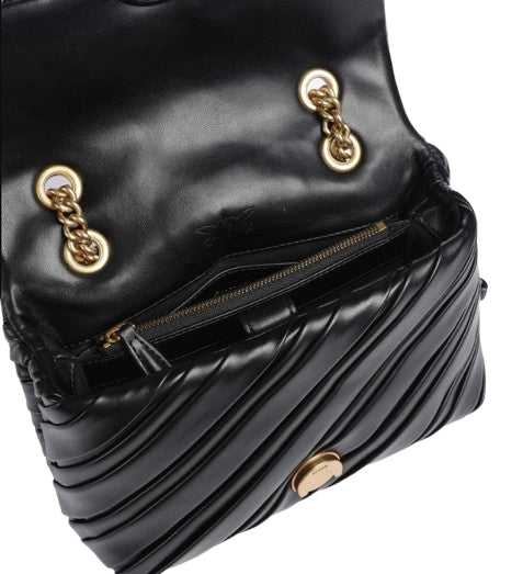 Pinko  Borsetta a tracolla Mini Love One  in pelle  Col. Z99Q Black