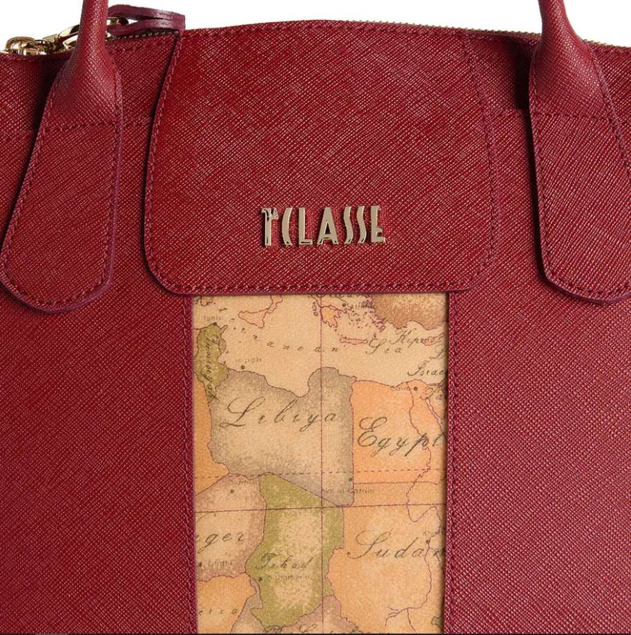 Alviero Martini 1A Classe Borsa A Mano C/Tracolla L LD25 9407 Col 0313 Maple Red/Rosso Acero