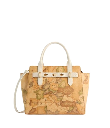 Alviero Martini 1A Classe Escape Geo Borsa A  Mano Con Tracolla Staccabile L LE61 G616 Col. 0905 Ivory