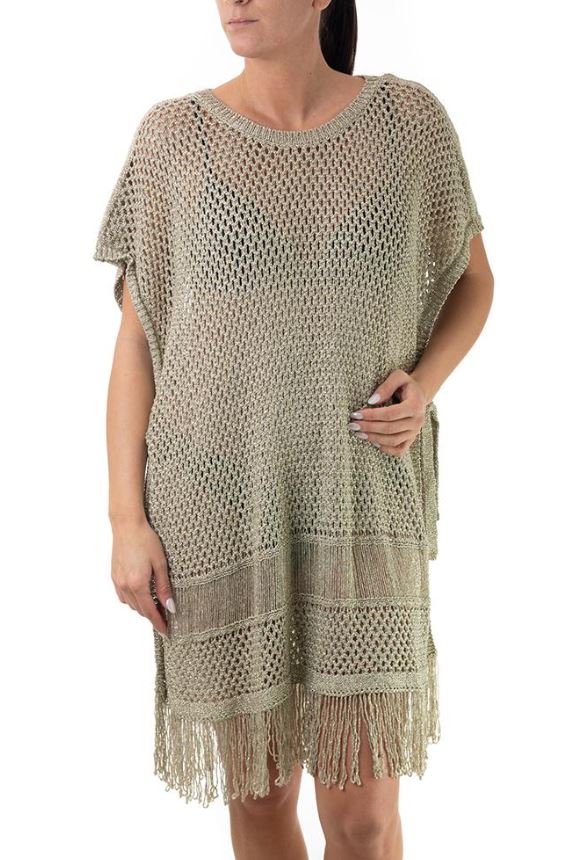 Liu Jo Kaftano Maglia VA5166 MA70D Col. 04202 Oro chiaro met.