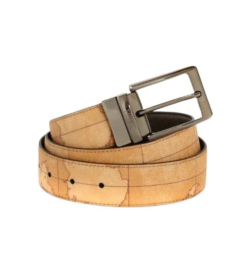 Alviero Martini 1A Classe Cintura Uomo Reversibile  cm 95 BV A485 5600 Marrone Scuro