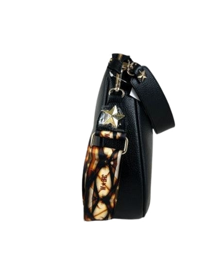 M BRC Borsa A Tracolla in Pelle Linea  Obona T080 Colore Nero