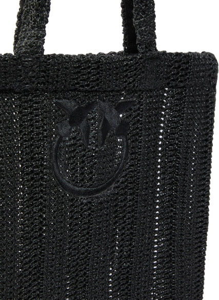 Pinko  Easy Tote Bag Rafia Rete Nero