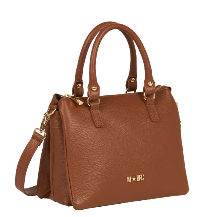 MBrc Borsa in pelle Linea Piuma G157 Marrone
